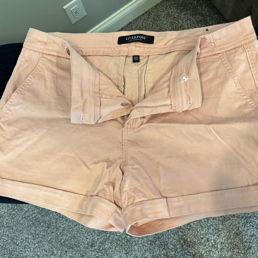Liverpool Light Pink Women's Jean Shorts